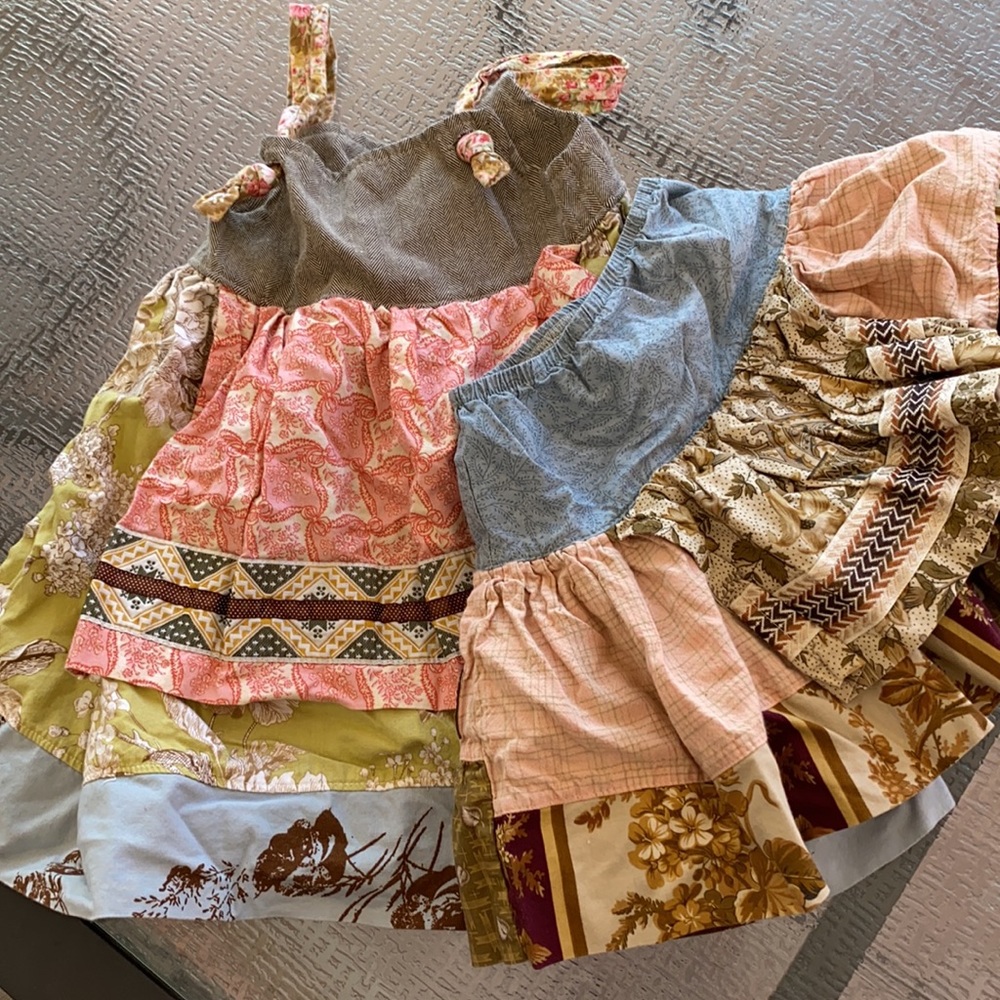 Matilda Jane overall dress AND skirt size 2